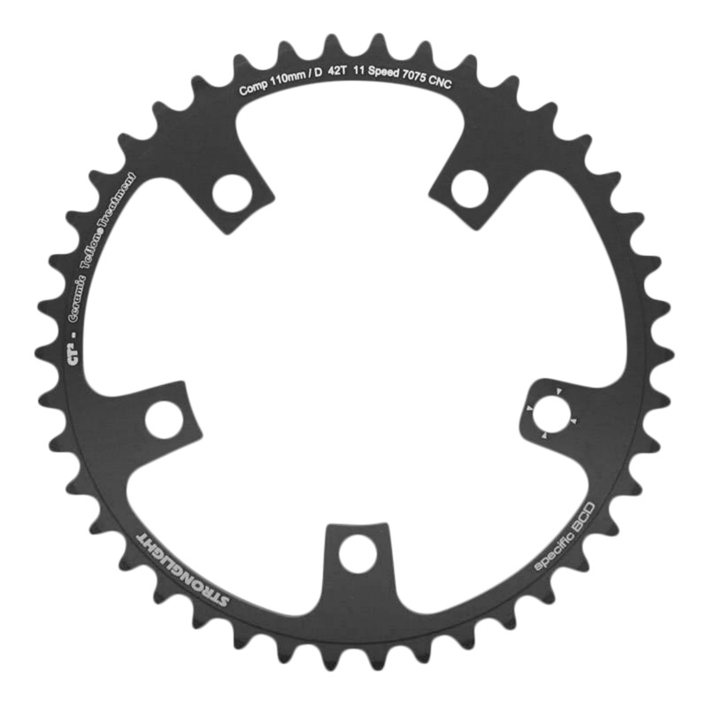 Stronglight PLATEAU ROUTE 5BRA D.110 ULTRA TORQUE INTERIEUR CAMPAGNOLO NOIR CT2