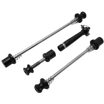 Newton BLOCAGE ANTIVOL DE ROUE AVANT-ARRIERE + TIGE DE SELLE NOIR (KIT 3 PIECES)