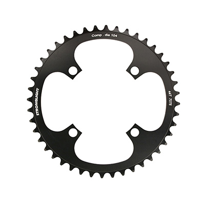 Plateau Vélo Route Stronglight D.130 44DTS - Noir Alu 7075, Fixation Shimano 5 Branches NEUF