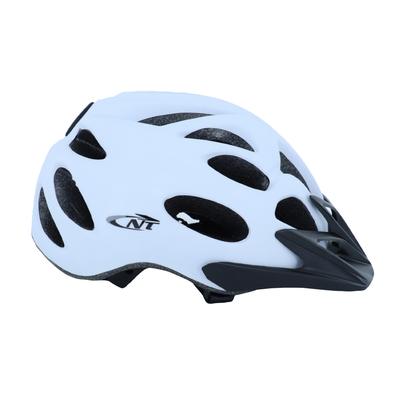 Newton CASQUE VELO ADULTE CITY V2 BLANC MAT AVEC VISIERE ET LOCK TAILLE 55-58 + ECLAIRAGE LED INCORP
