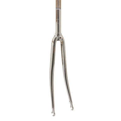 FOURCHE ROUTE 700C ACIER CHROMEE CINTREE PIVOT FILETE 1-22.2 INTERIEUR