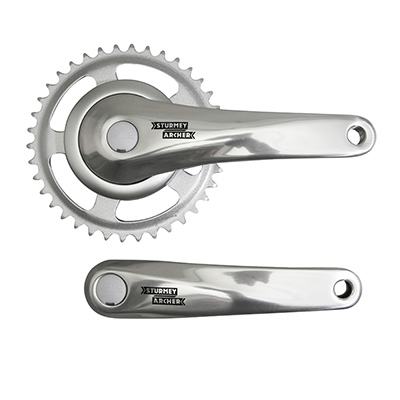 Pédalier Aluminium Ville 170mm Plateau 44 Dents + Chaîne 3.30 - Neuf