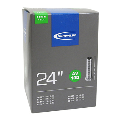 Schwalbe CHAMBRE A AIR VELO 24 x 2.20-3.00 FAT BIKE - DESCENTE VALVE STANDARD (54-75-507) (AV10D)