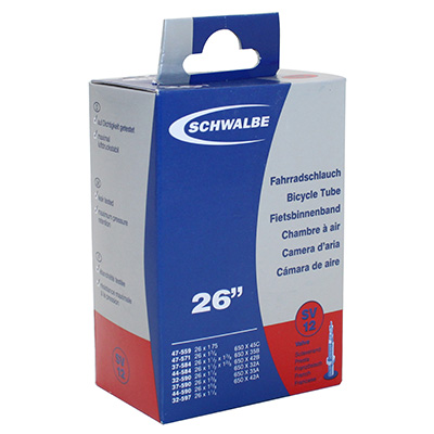 Schwalbe CHAMBRE A AIR VELO 650 x 35B 32-45C VALVE PRESTA (VALVE 40mn ) (SV12)