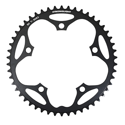 Plateau Piste 50 Dents D.130 Noir, Pour Chaîne 3.30 - Accessoire Vélo Fixie/piste