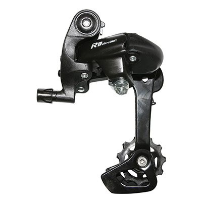 Microshift DERAILLEUR ROUTE ARRIERE 8-9V. CHAPE LONGUE A VIS (COMPATIBLE SHIMANO)