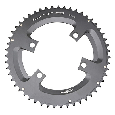 Miche PLATEAU ROUTE 4BRA D.110 POUR SHIMANO 105 5800 51DTS EXTERIEUR NOIR 11V.