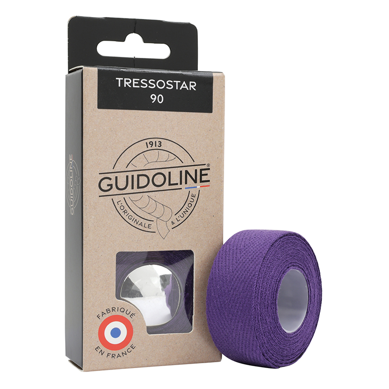 Paire guidoline velox en coton superieur tressostar 90 vert acide embouts guidon