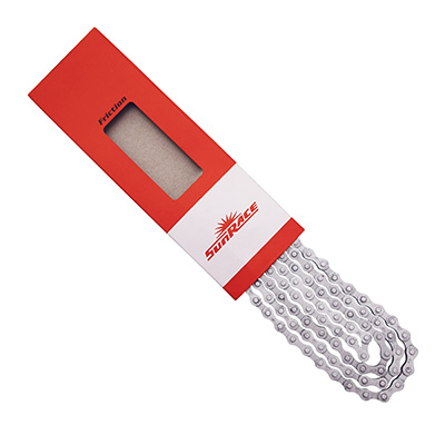 Sunrace CHAINE VELO 1-3V. CITY CNS22 POUR MANETTE A FRICTION - CHAINE 2.38 112 MAILLONS