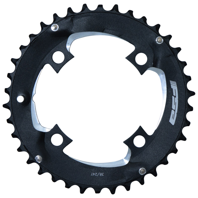 PLATEAU ROUTE 4BRA D.110 POUR SHIMANO 105 R7100 ORIGINE 52DTS EXTERIEUR 12v Noir