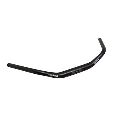 Cintre VTT Ergotec Low Riser Alu Noir 25,4 Mm X 640 Mm Avec Relevé 20 Mm