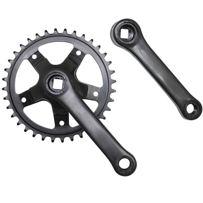 PEDALIER CITY P2R ACIER 127mm PLATEAU 36D (BOITIER 131MM)