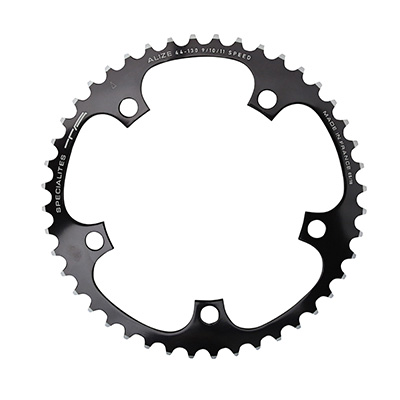 Spécialités TA PLATEAU ROUTE 5BRA D.130 ALIZE INTERIEUR NOIR ALU 7075 TYPE SHIMANO 8-9-10V.