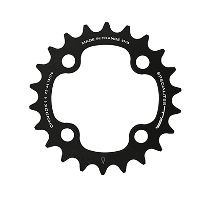 Spécialités TA PLATEAU VTT 4BRA D.104 CHINOOK DOUBLE-TRIPLE EXTERIEUR NOIR ALU POUR 10-11V.