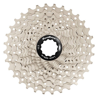 Cassette 9V. Sunrace R91 11-28 Route Pour Shimano Nickel (Livre En Boite) (11,12,13,14,16,18,21,24,28) – Réunion