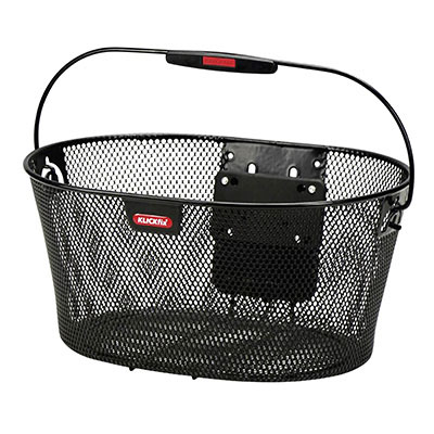 Klickfix Panier avant plastique lamello 18l noir (39x28x28cm) | 44.95 € - Culture Vélo