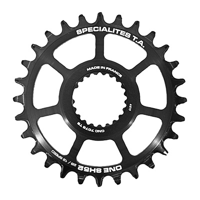 Spécialités TA PLATEAU VTT DIRECT MOUNT POUR SHIMANO 10-11-12V. NOIR