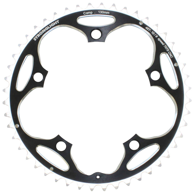 Plateau Vélo Stronglight 51 Dents 130mm BCD - Aluminium 7075 Léger Et Rigide