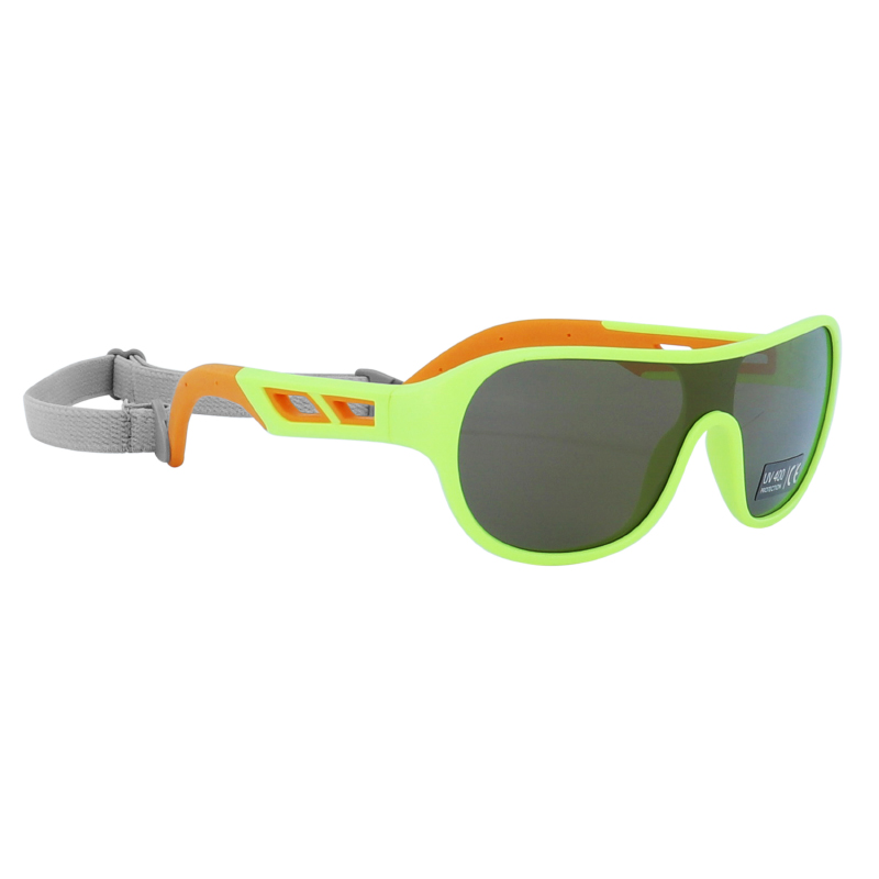 Newton LUNETTES VELO ENFANT KID MONTURE JAUNE FLUO VERRES SOLAIRES