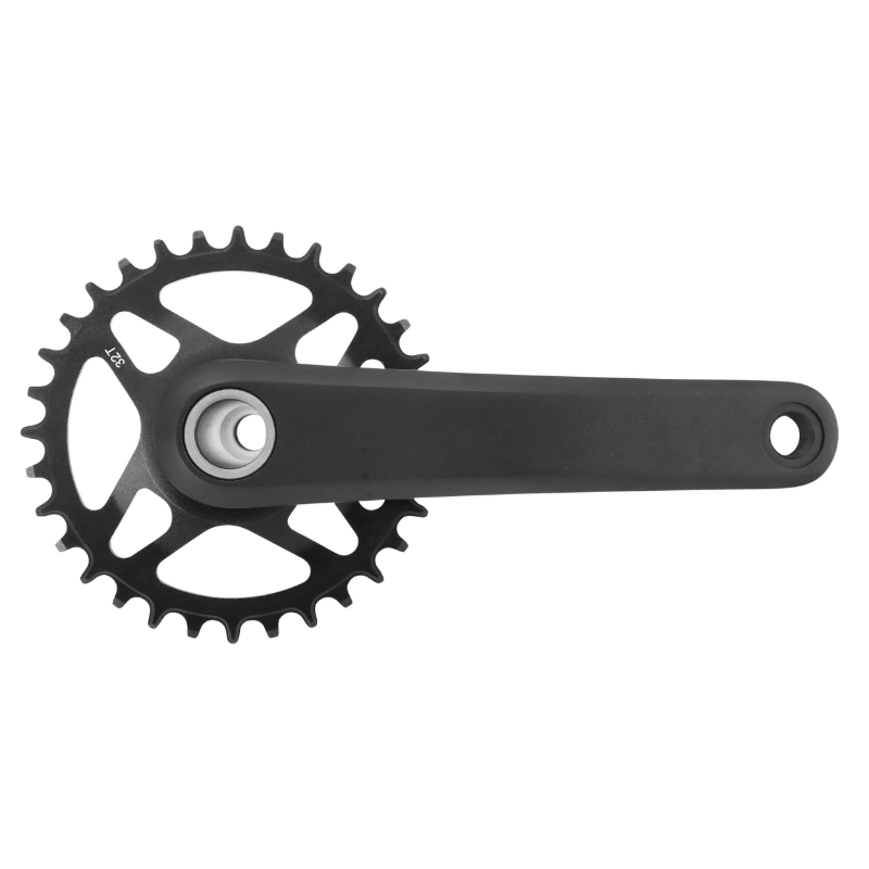 Pédalier VTT 7/8v. alu noir 170mm 42-34-24 avec pare-chaine (boitier