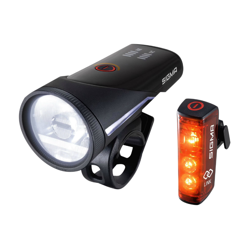 Kit D'éclairage Vélo Avant Et Arrière Sigma Buster 400 - Blaze Flash Led Usb Noir 83x36x35 Mm 30 5x63x24 5 Mm