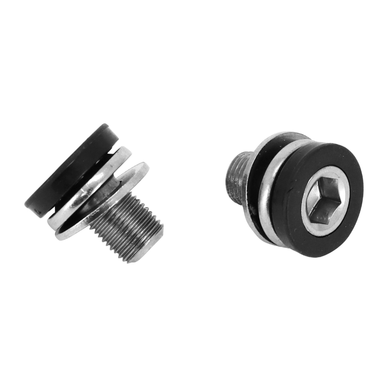 Newton Intravis Pedalier Alu Noir Mono Plateau M8x4  Jeu De 5  - Vis Et Cheminee 393809