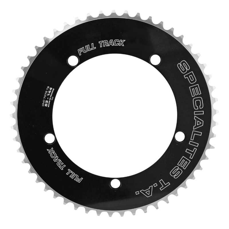 Spécialités TA PLATEAU PISTE 5BRA D.144 TA FULL TRACK NOIR ALU 7075 POUR CHAINE 3.17mm (11-8)