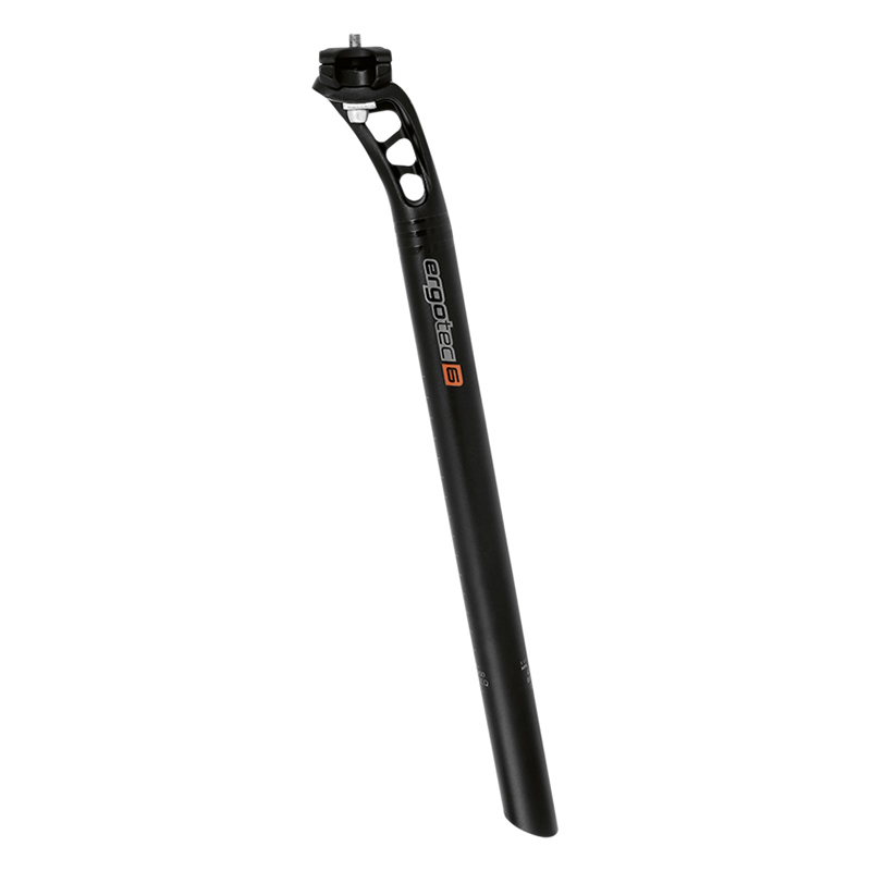 TIGE DE SELLE ROUTE-VTT ERGOTEC PATENT ALUMINIUM NOIR DIAM 30.2 MM L 350 MM RECUL 18 mm (HOMOLOGUE NIVEAU 2