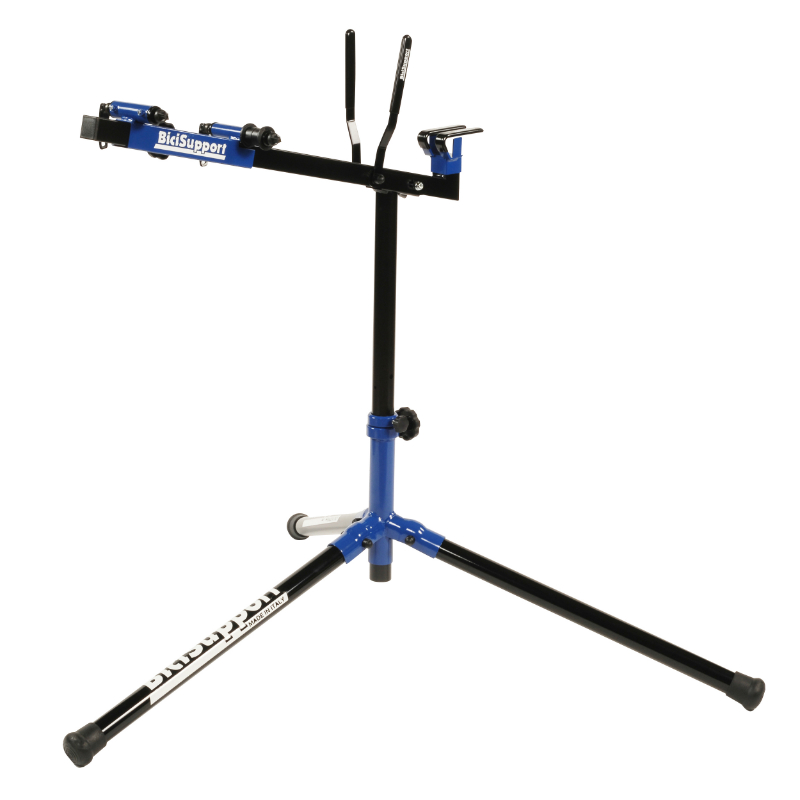 Support De Réparation Vélo Pliable Et Rotatif 360° - Capacité 30 Kg - Avec Plateau Outils Noir