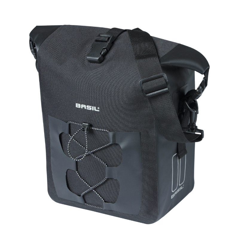 Basil  Sacoche Simple Navigator 12 - 15 L Noir Waterproof