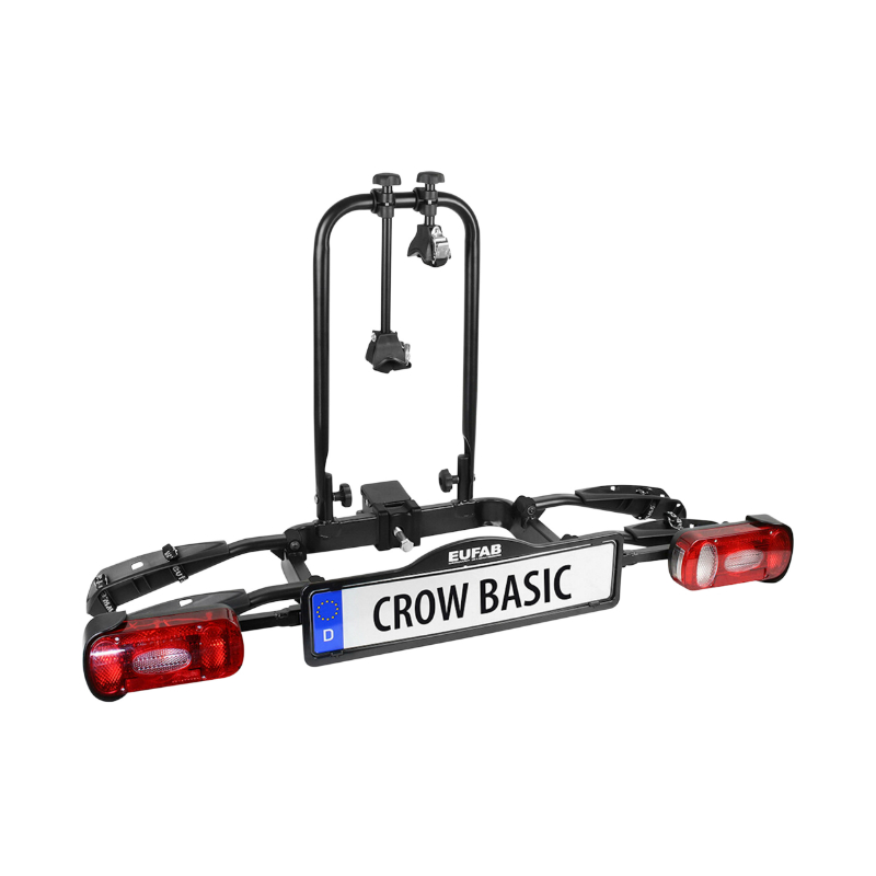 Eufab PORTE VELO PLATEFORME CROW BASIC POUR 2 VELOS VAE FIXATION RAPIDE SUR L'ATTELAGE