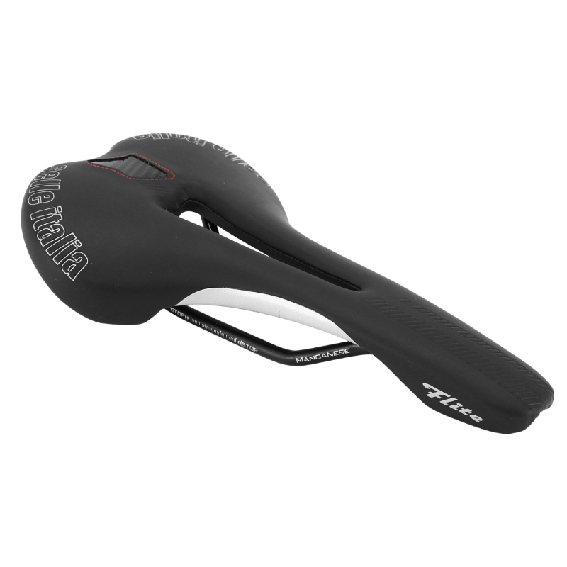 Selle Italia Expedia 0978 Vintage - Selle De Course Route, Rails Manganèse, Cuir Noir, Italie
