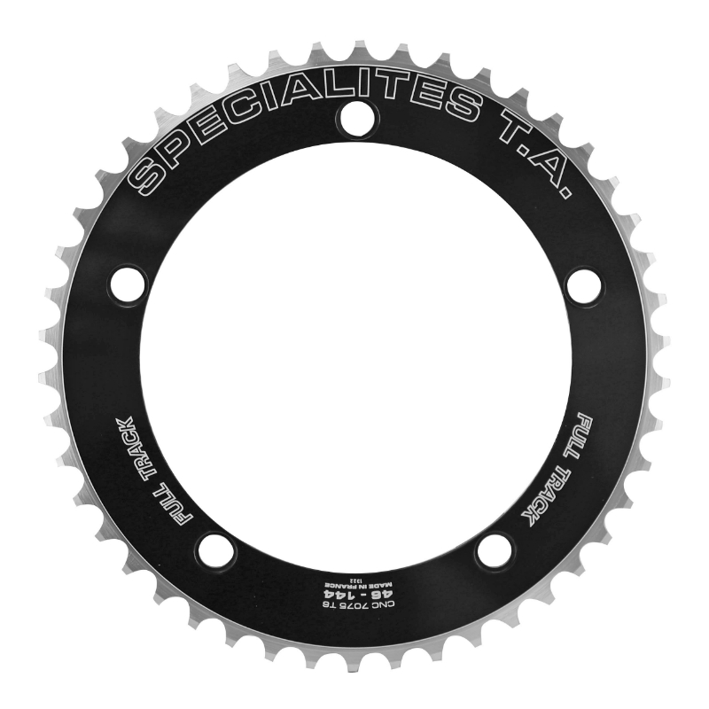 Spécialités TA PLATEAU PISTE 5BRA D.144 TA FULL TRACK NOIR ALU 7075 POUR CHAINE 3.17mm (11-8)