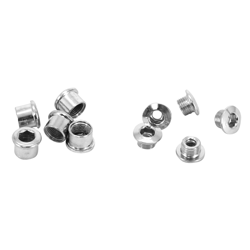 Kit de visserie Stronglight pour pédalier double plateau inox (jeu de 5) - Partie cycle vélo sur La Bécanerie