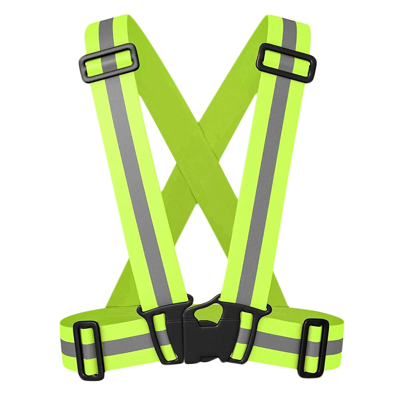 BRETELLES - GILET - BANDE REFLECHISSANTE - FLUORESCENTE DE SECURITE CORPORELLE TAILLE UNIQUE