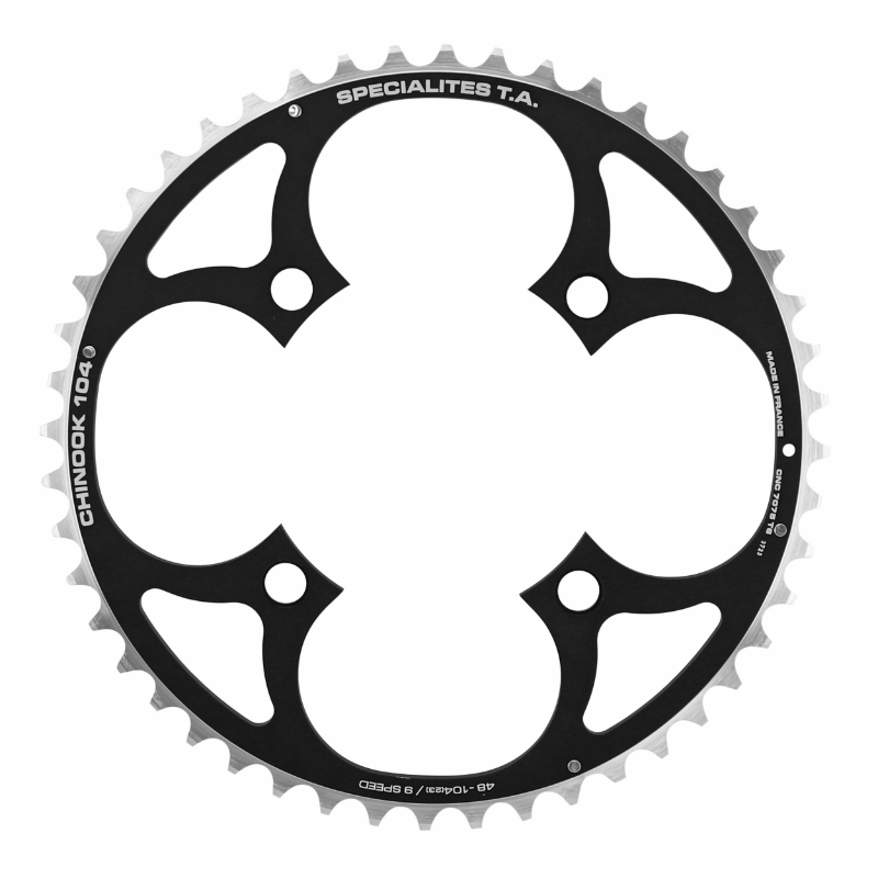 Spécialités TA PLATEAU VTT 4BRA D.104 CHINOOK TRIPLE EXTERIEUR NOIR ALU