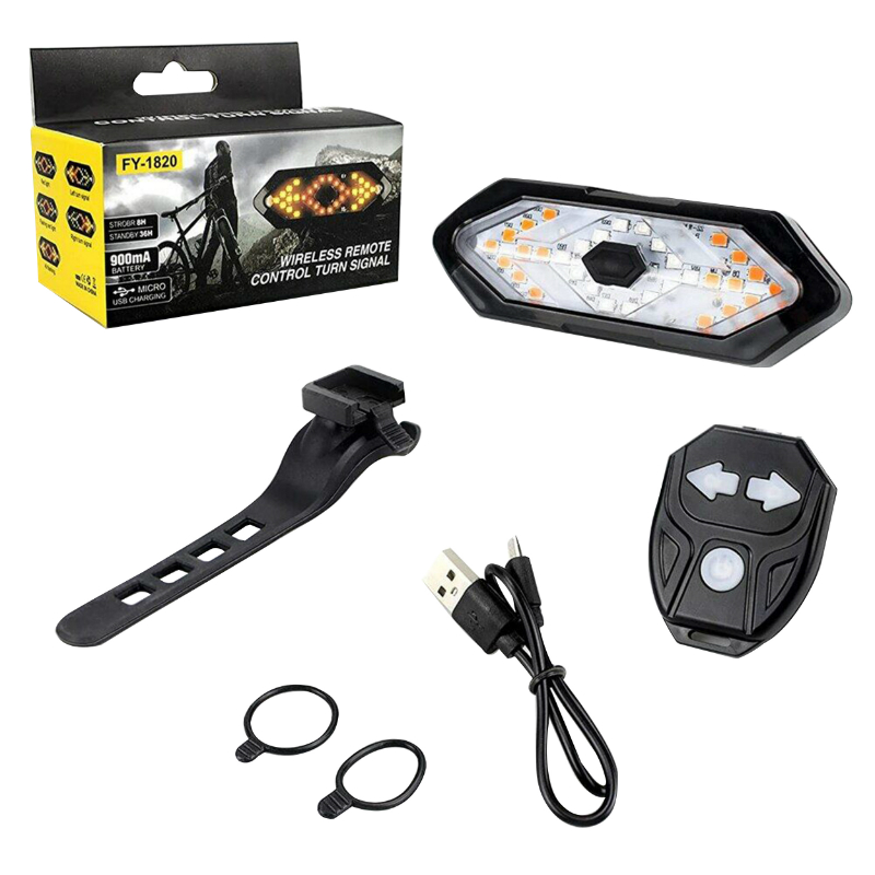 ECLAIRAGE VELO AV+AR PILE OPTIMIZ FIXATION CINTRE / TIGE DE SELLE LED ALU