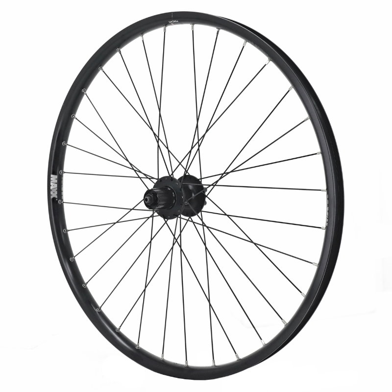Roue vtt 26'' er10 arriere argent double paroi moy alu blocage cassette