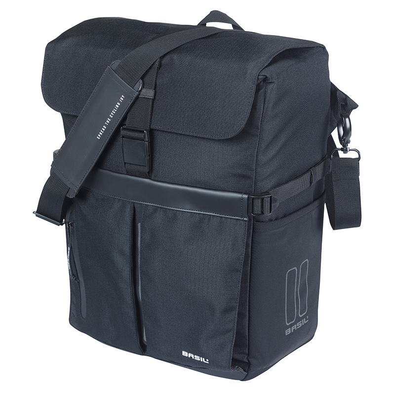 Basil Sacoche arr velo laterale sac bandouliere move commuter noir
