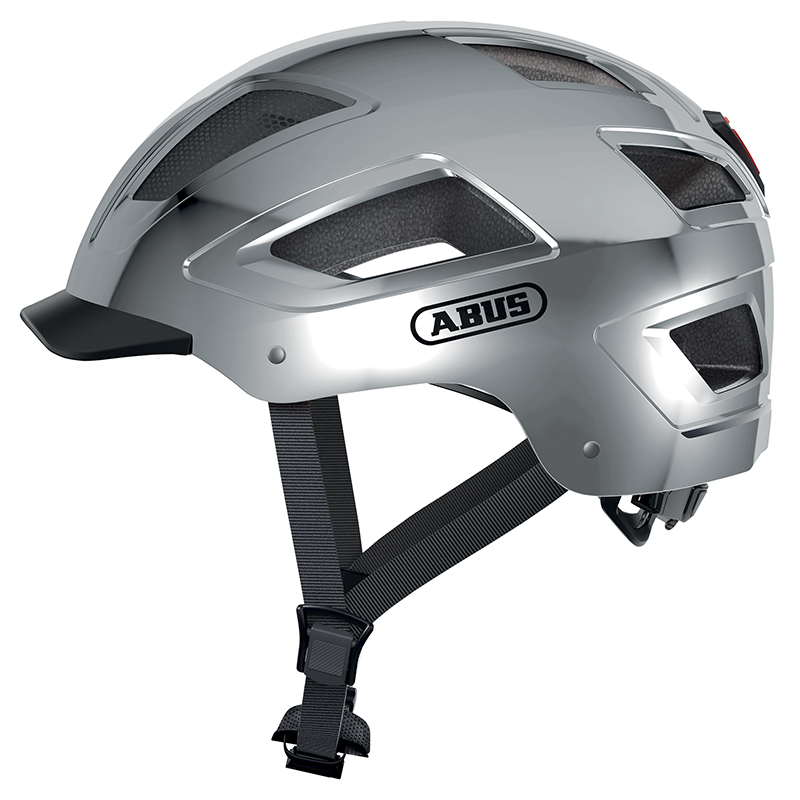 Abus CASQUE HYBAN 2.0 CHROME ECLAIRAGE INTEGRE