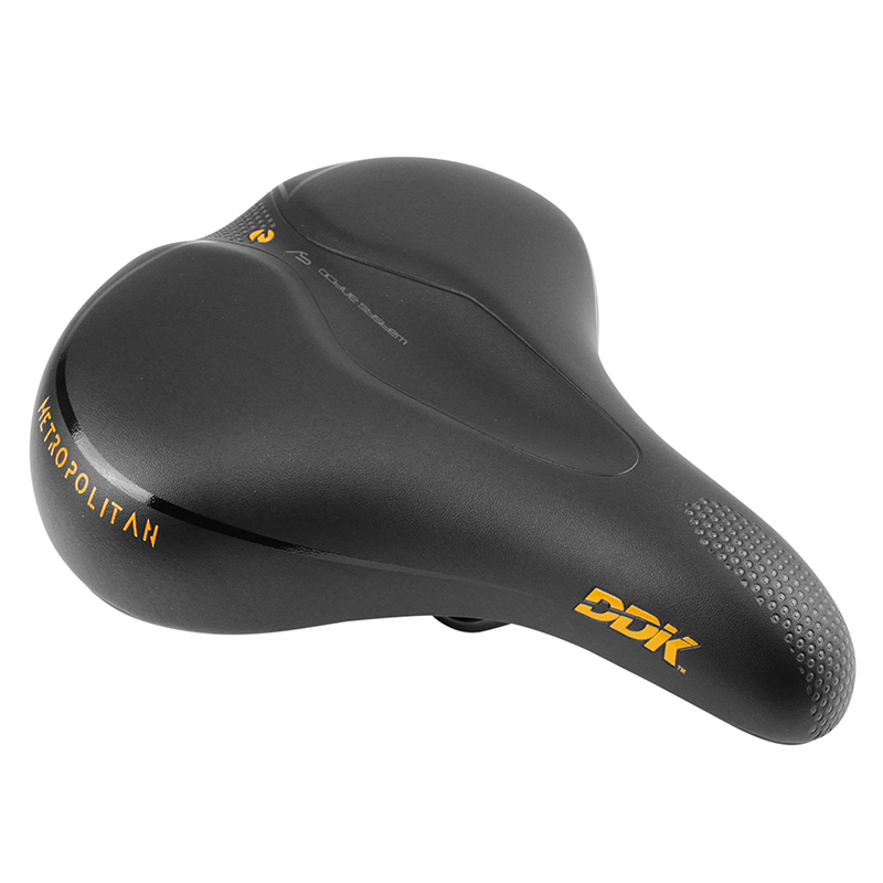 Selle Vélo NEWTON City Spirit Homme - Gel, Elastomère, Noir (260x160mm)
