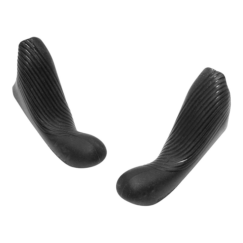 Poignées Caoutchouc Noires Pour Leviers De Frein Campagnolo - Ultra Shift, Chorus, Record