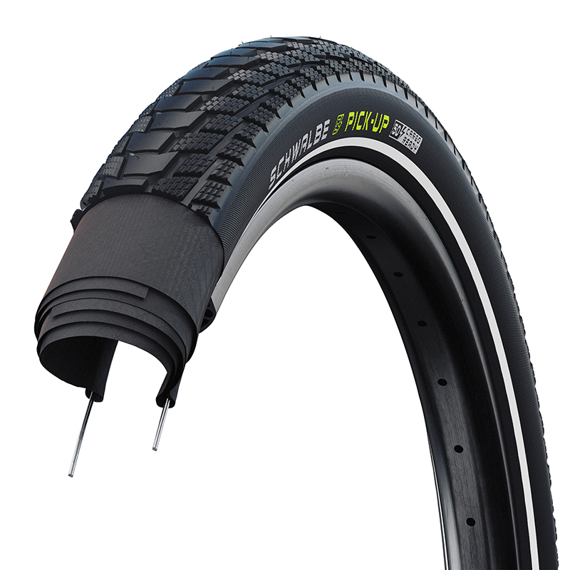 Pneu SCHWALBE PICK UP REFLEX 20 x 2.60 (65-406) VTT noir E-BIKE