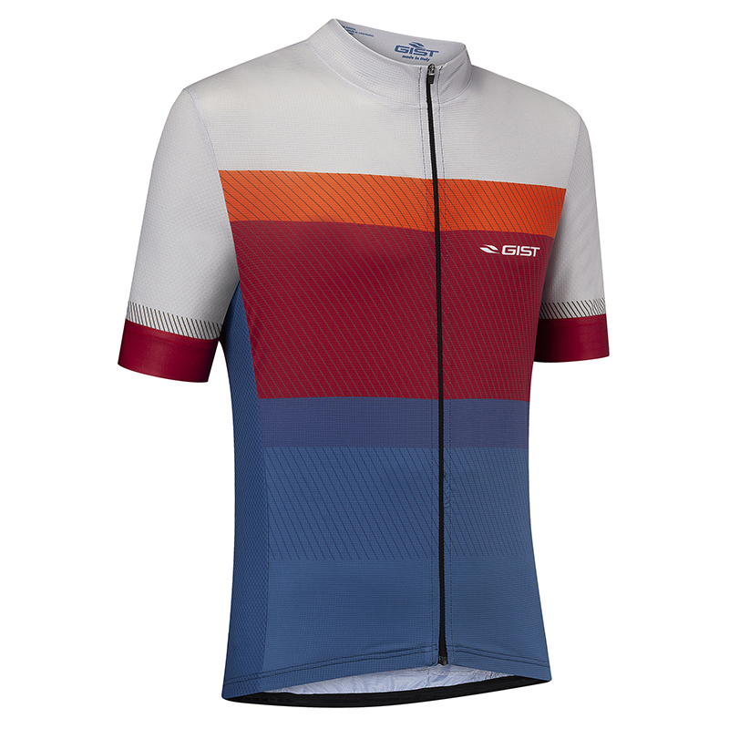 MAILLOT GIST HOMME MAGLIE MANCHES COURTES ZIP TOTAL