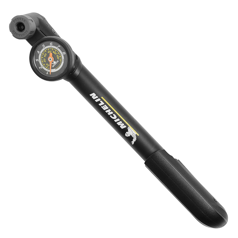 Mini Pompe à Vélo MICHELIN Micro+ – Ultra Légère (53 G), Compatible Presta Et Schrader – Gonflage Rapide Jusqu’à 120 PSI