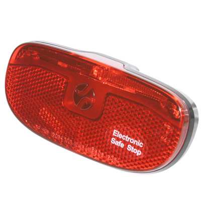 Spanninga ECLAIRAGE A DYNAMO ARRIERE SUR PORTE-BAGAGE SAFE AVEC OPTION STOP ENTRAXE 50MM + 80MM NOIR