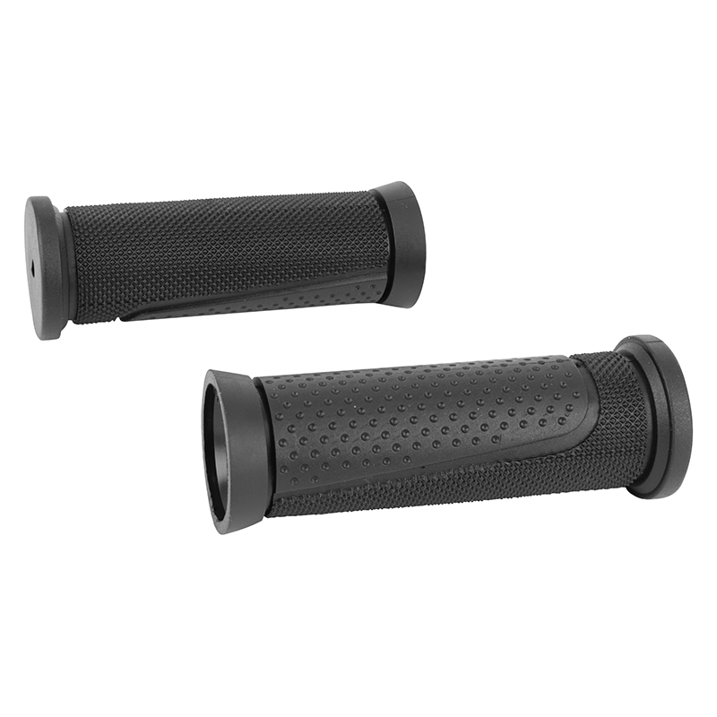 NEWTON Poignée City-VTT Grip Diamants, Double Collier CHC Argent, 130 Mm, Paire, Noire, Pour VTT Urbain