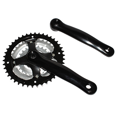 PEDALIER VTT P2R 7-8V ALU NOIR 170mm 42-34-24 (BOITIER 118mm)