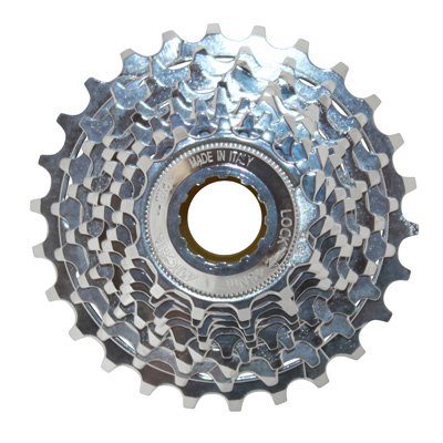 Cassette Miche 10 Vitesses Compatible Campagnolo - Acier Chromé, Dentures Variées, 285 G