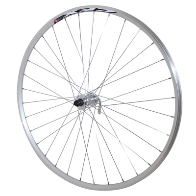 Roue VTC 700x35 Avant – Alu, Moyeu Alu, Blocage Rapide, Prête à Rouler